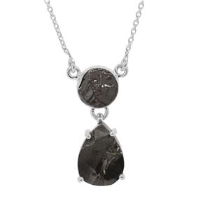 8.70ct Shungite Sterling Silver Aryonna Necklace