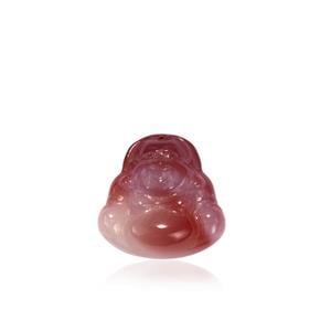  14.50cts Multi-Colour Agate Carved Laughing Buddha Loose Stone (N) 