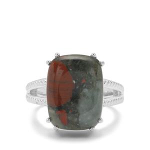 9.95ct Cherry Orchard Agate Sterling Silver Ring