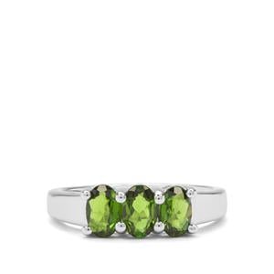 1.46ct Chrome Diopside Sterling Silver Ring