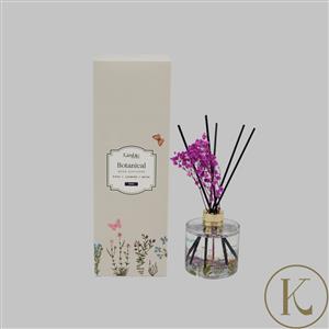 Kimbie Home Botanical 200ml Reed Diffuser with Preseved Gypsophila & Amethyst Nuggets 35cts