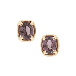 Burmese Pink Spinel Earrings in 9K Gold 1.57cts