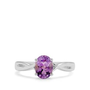 1.15ct Moroccan Amethyst Sterling Silver Ring 