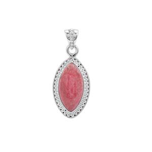 Thulite Pendant in Sterling Silver 10cts