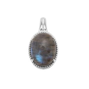 Labradorite Pendant in Sterling Silver 10.11cts