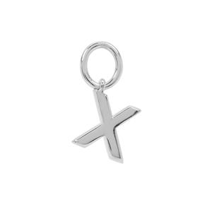  Molte X Letter Sterling Silver Charm
