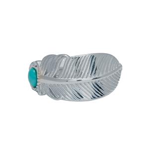 0.30ct Hubei Turquoise Sterling Silver Ring 