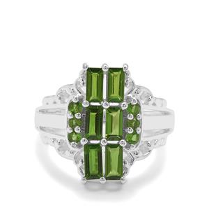 1.47ct Chrome Diopside Sterling Silver Ring