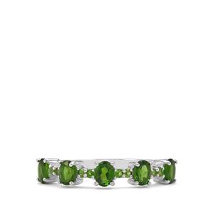 1.10ct Chrome Diopside Sterling Silver Ring