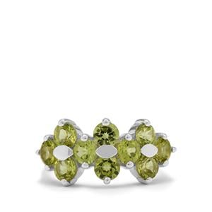2.85ct Red Dragon Peridot Sterling Silver Ring