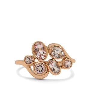 1ct Idar Pink Morganite 9K Rose Gold Ring 
