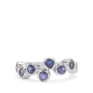1.40cts Tanzanite Sterling Silver Ring 