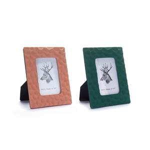 Kiln-fired Hand-finished Pinched Ceramic Photo Frame - Choice of Colour