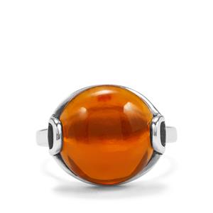 7.19ct American Fire Opal Sterling Silver Ring