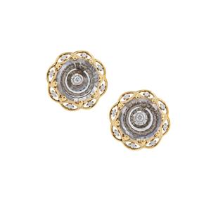 Lehrer Torus Ring Chameleon Topaz & Diamonds 9K Gold Earrings ATGW 3.60cts