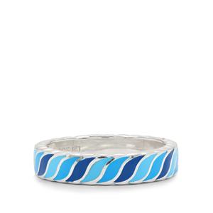 Sterling Silver Ring with Enamel