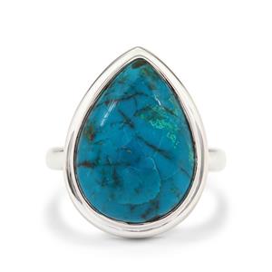 10cts Chrysocolla Sterling Silver Aryonna Ring 
