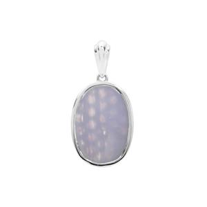 10.38ct Blue Lace Agate Sterling Silver Pendant