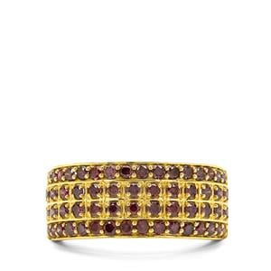 1ct Purple Diamonds 9K Gold Ring