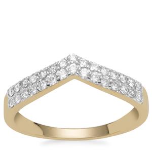 Argyle Diamond Ring in 9K Gold 0.34ct