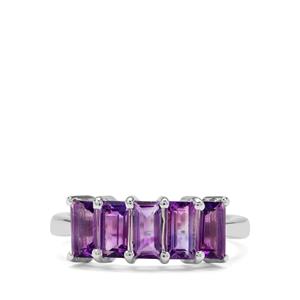 1.65ct Moroccan Amethyst Sterling Silver Ring 
