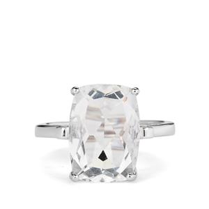 7.98ct White Fluorite Sterling Silver Ring