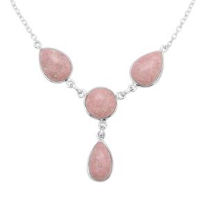 20.68ct Thulite Sterling Silver Aryonna Necklace