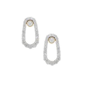 1.02ct GH Diamonds 9K Gold Earrings 