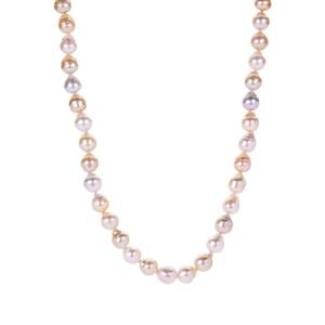 South Sea Cultured Pearl Sterling Silver Necklace (8mm x 7.50mm)
