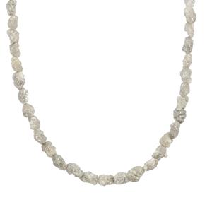 Silver Diamonds Necklace in Sterling Silver 12cts