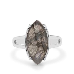5.85ct Paul Island Labradorite Sterling Silver Ring