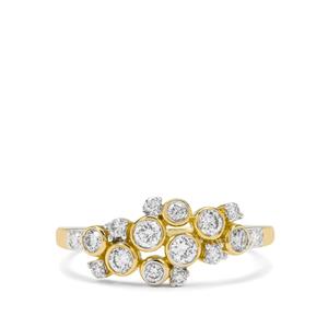 1/2ct Diamonds 9K Gold Tomas Rae Ring 