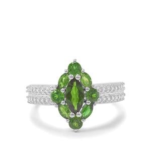 1.34ct Chrome Diopside Sterling Silver Ring
