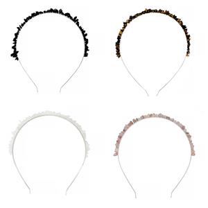 Gem Auras Silver Coloured Headband with Gemstones ATGW 75cts - 4 variations available