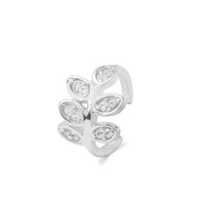 0.08ct Ratanakiri Zircon Sterling Silver Cuff Earring