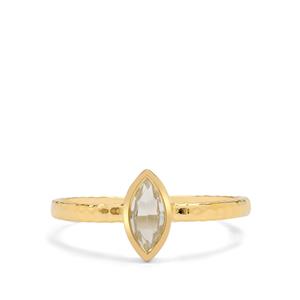 Alessia 0.35ct Crystal Quartz Gold Plated Ring