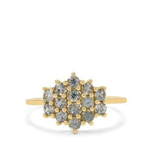 Tanzanian Grey Spinel Ring in 9K Gold 1ct