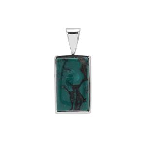 Lhasa Turquoise Pendant in Sterling Silver 13cts