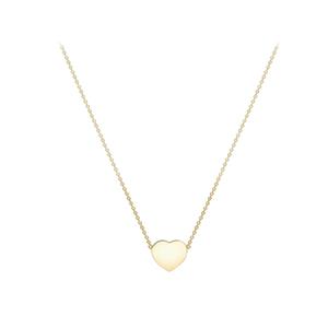 Heart Necklace in 9K Gold 43cm/17'