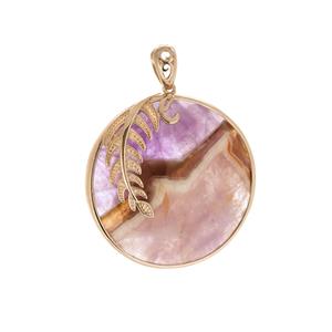 97.81cts Banded Amethyst Sterling Silver Pendant 