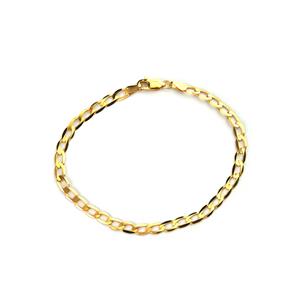 7" 9K Gold Altro Flat Curb Bracelet 2.70g
