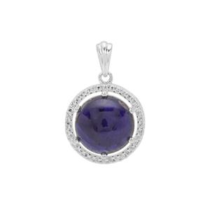 Thai Sapphire Pendant in Sterling Silver 9.35cts