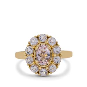1.65ct Idar Pink Morganite 9K Gold Ring  