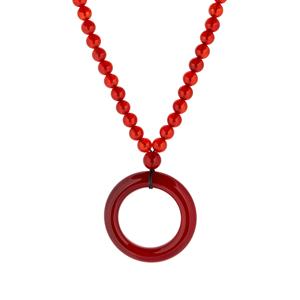  326cts Red Chalcedony Necklace 