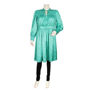 Destello Satin Dress (Choice of 5 Sizes) (Emerald Green)