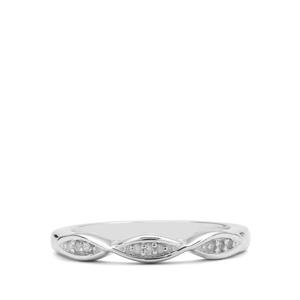 1/20ct Diamond Sterling Silver Ring