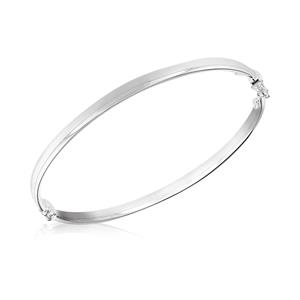Bangle in Sterling Silver 4mm x 2mm