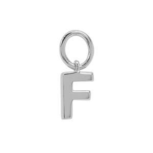Molte F Letter Sterling Silver Charm