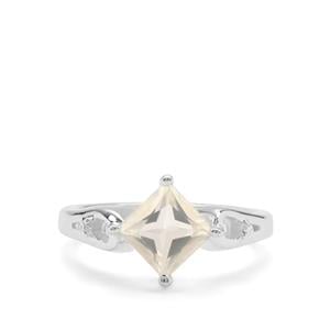 Serenite & Diamond Sterling Silver Ring ATGW 1.55cts
