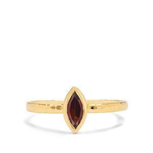 Alessia 0.50ct Garnet Gold Plated Ring 